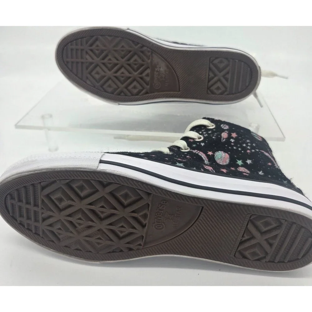 Converse Chuck Taylor All Star Hi high top sneakers space planets stars US 4